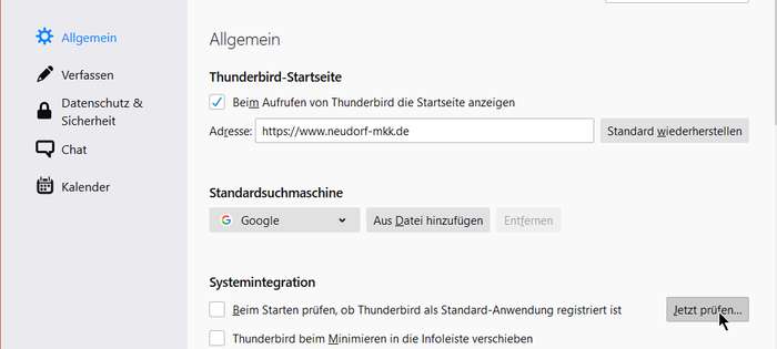 Thunderbird als Newsreader Thunderbird als Newsreader