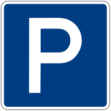 Verkehrsschild Parkplatz