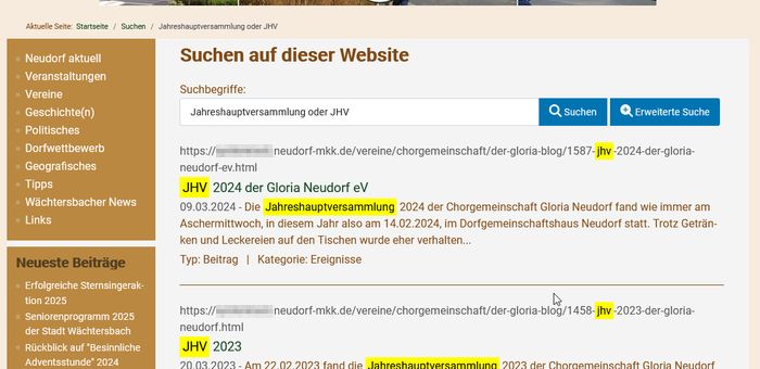 Erweiterte Suche Ergebnis 1 Erweiterte Suche Ergebnis 1