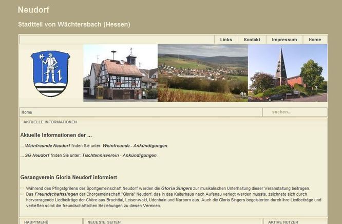 Neudorf-MKK.de, Version 1 Neudorf-MKK.de, Version 1