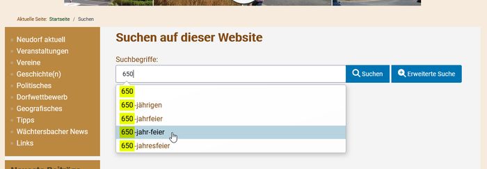 Suchbegriff Suchbegriff