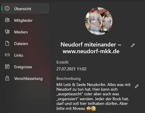 WhatsApp-Gruppe "Neudorf miteinander"
