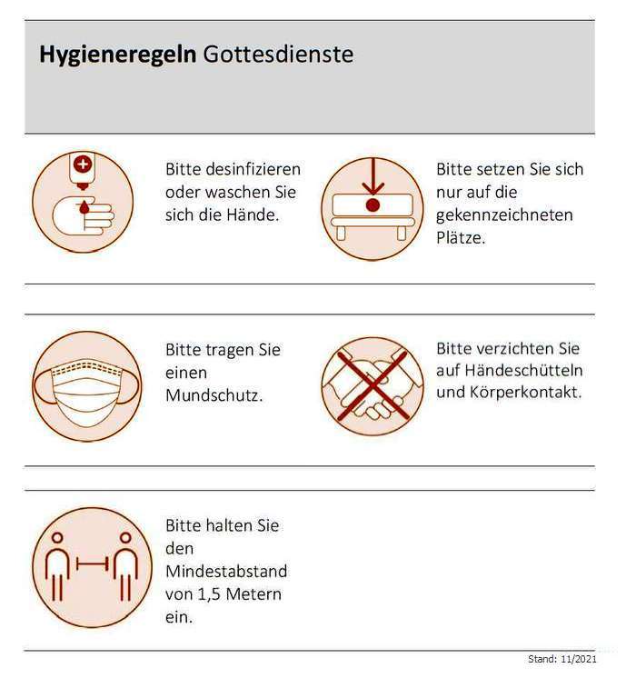 Hygieneregeln für Gottesdienste Hygieneregeln für Gottesdienste