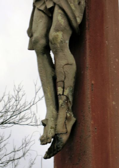 Detailansicht derJesusfigur (2016)