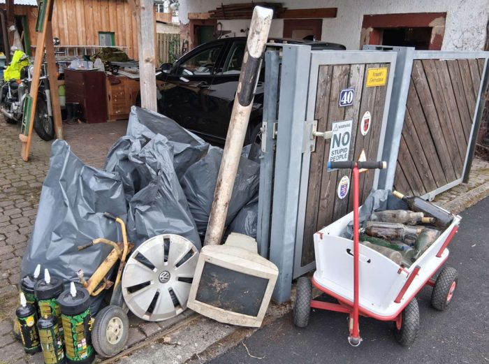 Der gesammelte Müll