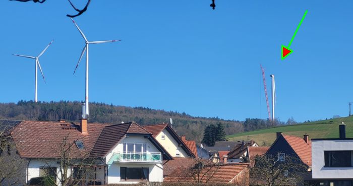 Reparatur am Windrad