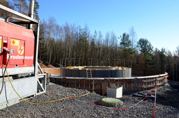 Fundament des Windrades