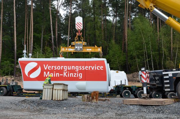 Die Gondel von WEA5 Die Gondel von WEA5