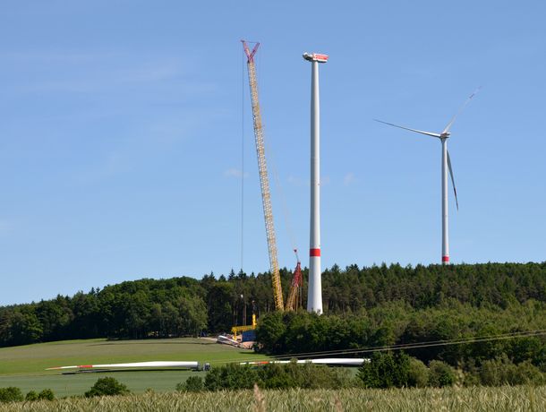 WEA5 mit Gondel und Nabe WEA5 mit Gondel und Nabe