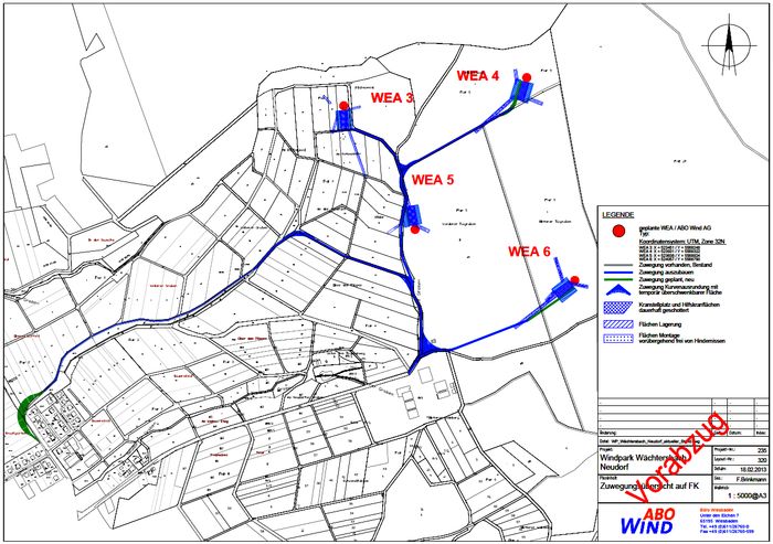 Zuwegungsübersicht Neudorf Zuwegungsübersicht Neudorf