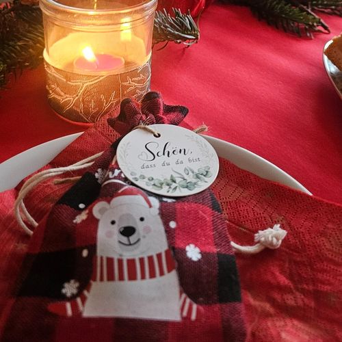 Dekoration bei der Weihnachtsfeier Dekoration bei der Weihnachtsfeier