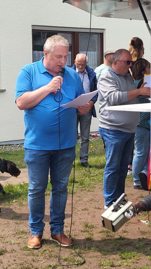 Thomas Joffroy bei seiner Rede