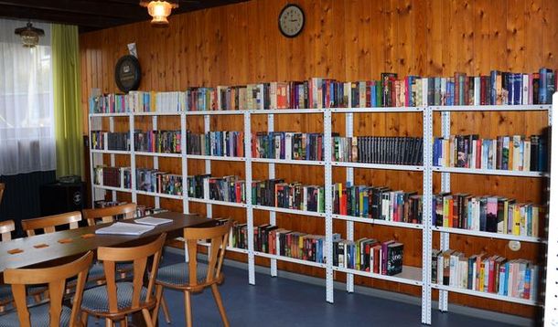 Blick in die Bücherei Blick in die Bücherei