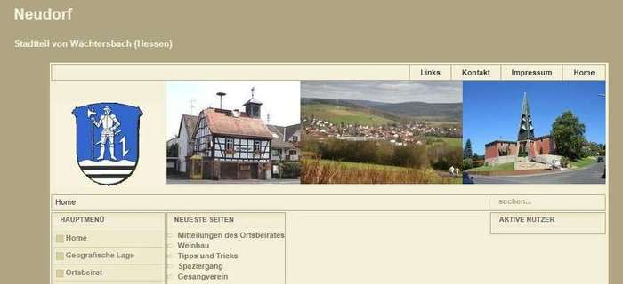 Schnappschuss der Website vom 31.12.2007 (Klicken für gesamte Seite) Schnappschuss der Website vom 31.12.2007