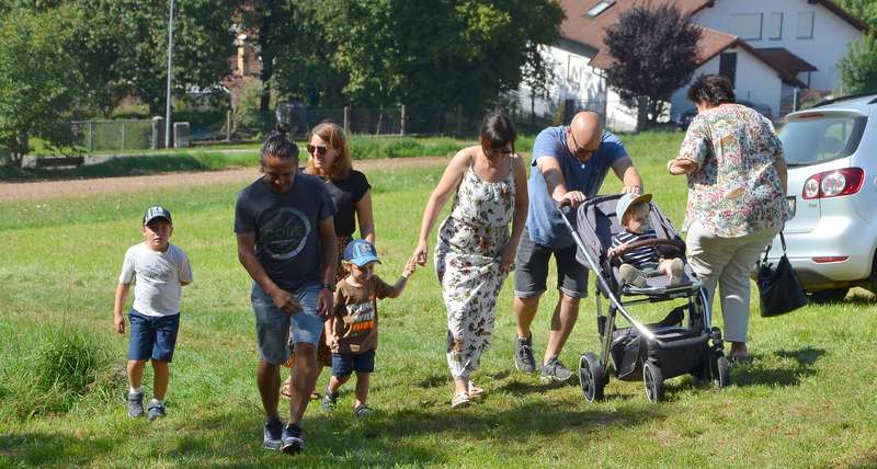 Besucher mit Kinderwagen Besucher mit Kinderwagen