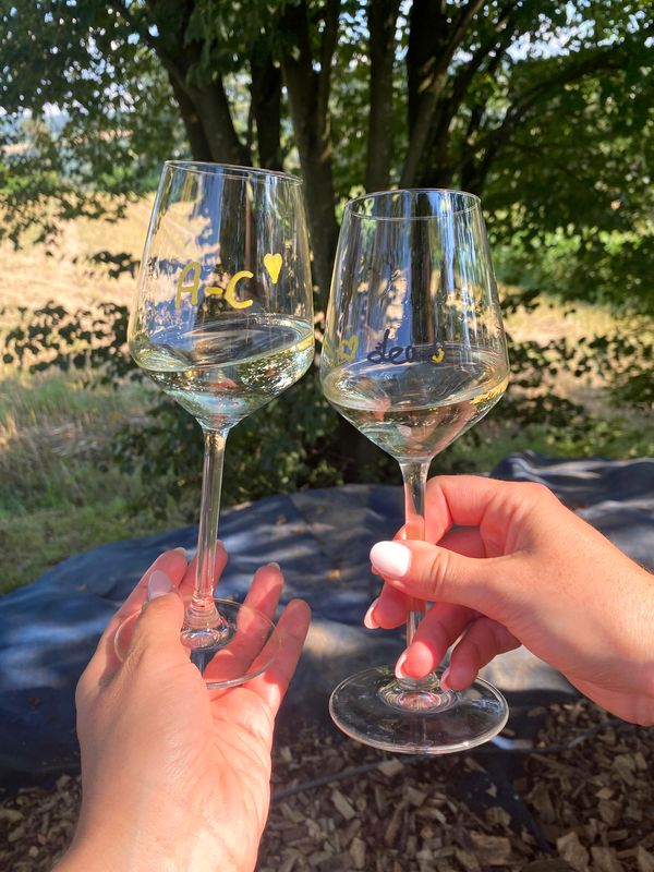 Verkostung eines Weißweins Verkostung eines Weißweins